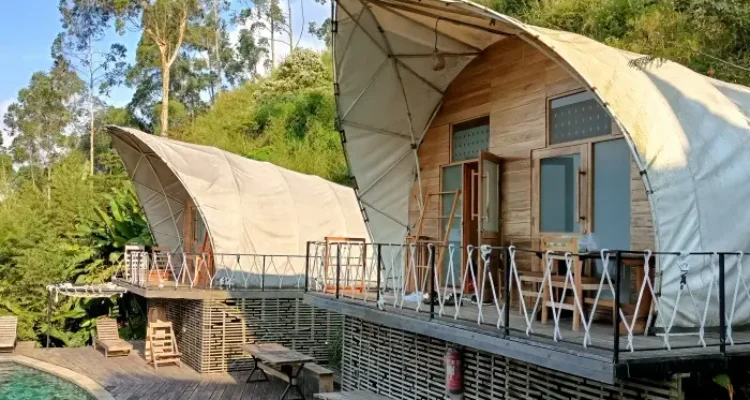 Glamping Legok Kondang, Camping Mewah Ala Ubud di Ciwidey Bandung